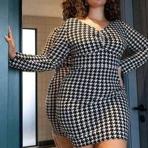 Never worn black and white dress